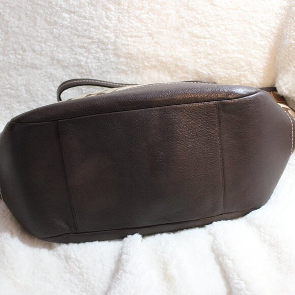 Coach PARK Signature CARRIE F23297 💎Tote/Shoulder Bag 💎Khaki/Brown - Picture 6 of 7